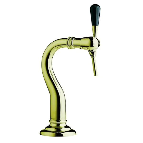 Tappetårn, baby svanehals model, 1-line, messing Outlet