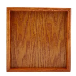Tebakke i massivt træ - perfekt til servering af kaffe, sushi og snacks i caféer og restauranter - 20*20 cm Online