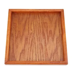 Tebakke i massivt træ - perfekt til servering af kaffe, sushi og snacks i caféer og restauranter - 20*20 cm Online