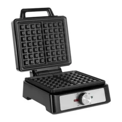 Vaffeljern>TEESA vaffelmaskine, 2 vafler, 1600W, rustfrit stål, effektregulering