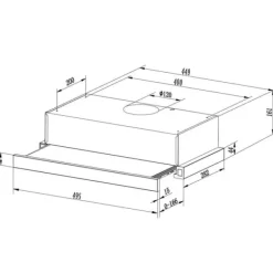 Viking Choice Emhætter>Teleskopisk emhætte sort - 50x16 cm - Udbar