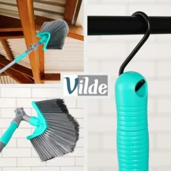 Teleskopisk kost til støv og spindelvæv, trekantet, 140-327 cm Hot