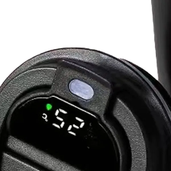 Temperaturdisplay Smart Kaffekop 304 Rustfrit Stålisolering Bærbar Simple Style Sort 510ml