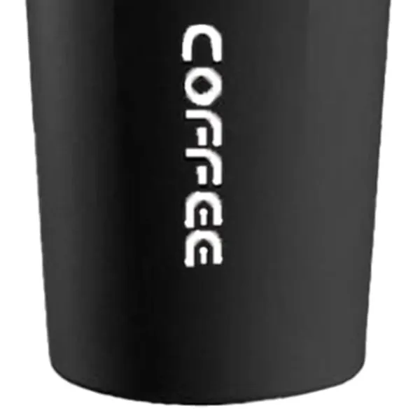 Temperaturdisplay Smart Kaffekop 304 Rustfrit Stålisolering Bærbar Simple Style Sort 510ml