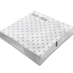 Tete a Tete Basic Dots servietter, TaT servietter 3-lags 33x33cm 1/4 foldet 20 stk. pr. pakke Hot