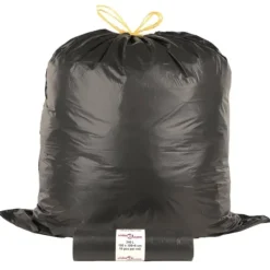 The Living Store affaldsposer med lukkesnor 150 stk. 240 l sort - Skraldeposer Clearance