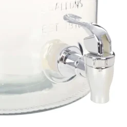 The Living Store vanddispenser XXL med tappehane gennemsigtig 8 l glas - Drikkevaredispensere Outlet