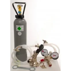 Tilbehørpakke til Kontakt 2 linjer med 2x type A kobling til fadøl og 2. kg CO2 flaske Hot