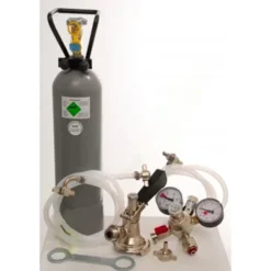 Ølhaner>Tilbehørspakke, Tilbehørssæt, Sæt med tilbehør 2 med en kobling til fadøl type A, 7mm! Øl slange og 2,0 kg co2 flaske for 1-linje fadølsanlæg