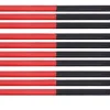 Tømrerblyanter sæt - 10 røde blå 2-kernede sekskantede 2-hovedede markeringsværktøjer til gør-det-selv træbearbejdning Hot