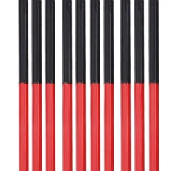 Tømrerblyanter sæt - 10 røde blå 2-kernede sekskantede 2-hovedede markeringsværktøjer til gør-det-selv træbearbejdning Hot