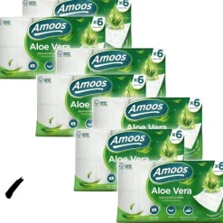 Papirlommetørklæder>Toiletpapir, Tredobbelt Lag Blødhed, Aloe Vera Infunderet, Fornyelige Ressourcer, Pakke med 42 ruller
