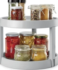 Tomado-Metaltex Giro 2 roterende urtehylde 28x21cm 2 etager Clearance