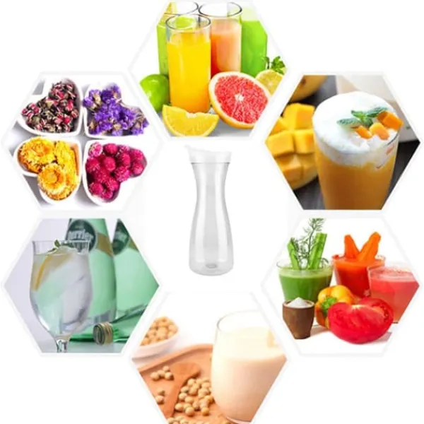 Transparent akryl juiceflaske - 1000 ml, iskold vandkande til bar og hjemmebrug Hot