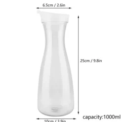 Transparent akryl juiceflaske - 1000 ml, iskold vandkande til bar og hjemmebrug Hot