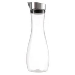 Transparent akryl juicekanna med lock - 1,2L kapacitet