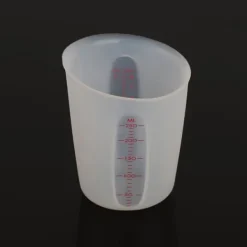 Transparent blød silikone målebæger Visuel semipermeabel mælkekop (250 ml) Hot