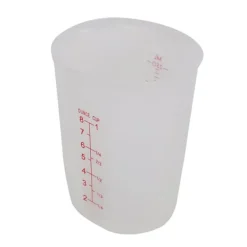 Transparent blød silikone målebæger Visuel semipermeabel mælkekop (250 ml) Hot