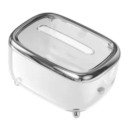 Transparent tissueboks med fast låg - kreativ og enkel papiropbevaringsorganisator Discount