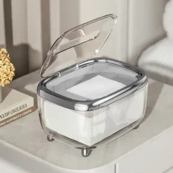 Transparent tissueboks med fast låg - kreativ og enkel papiropbevaringsorganisator Discount