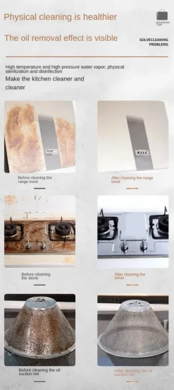 Transportabel Damprenser - Håndholdt Damprenser - 2500W - 220V EU-stik - over 30 min damp - 5-trins termostat - 900 ml+ tank - Lysegrøn Best