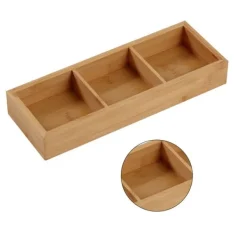 træbakke med 3 rum til hot pot og sushirestauranter Online