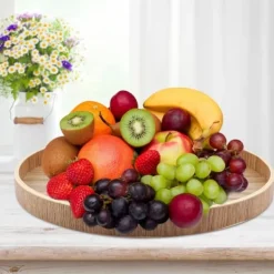 Serveringsfad & Skåle>Træbakke til teservering og boligindretning