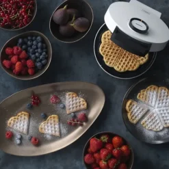 Trebs Vaffeljern hjerteformet Hvid Hot