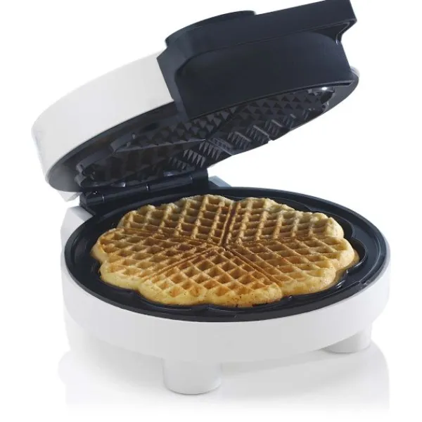 Trebs Vaffeljern hjerteformet Hvid Hot