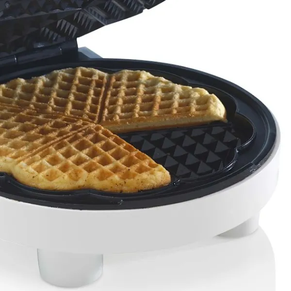 Trebs Vaffeljern hjerteformet Hvid Hot