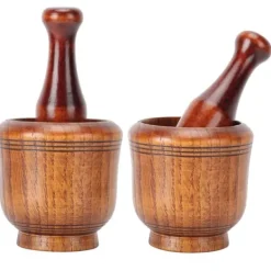 Trækrydderikværn og morter og stødersæt Hot