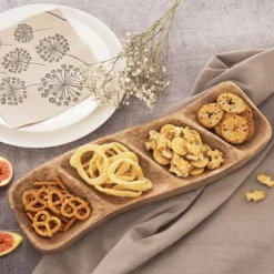 Trætallerken, delt, MANGO, 35x11 cm Best