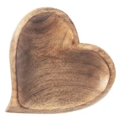 Serveringsfad & Skåle>Trætallerken til servering af forretter Hjerte 20x21 cm Mango