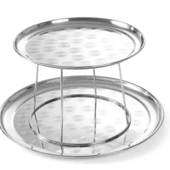 Tilbehør Til Madservering>Udstillingsfade i stål med base til fisk og skaldyr - Hendi 480519