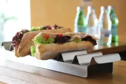 Tilbehør Til Madservering>Udstillingsstander i stål til sandwich og hotdogs - Hendi 429419