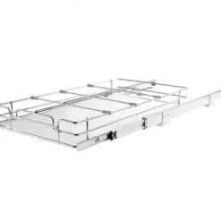 Udtrækkelig skabsorganisator, 30,5x43,2 cm, sølv, opbevaring i forkromet stål Clearance