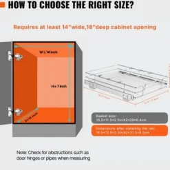 Udtrækkelig skabsorganisator, 30,5x43,2 cm, sølv, opbevaring i forkromet stål Clearance