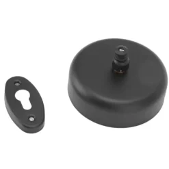 Vasketøjsudstyr>Udtrækkelig tørresnor i rustfrit stål til indendørs brug - sort, 2,8 m