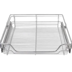 Udtrækkelige trådkurve 2 stk. Sølvfarvet 600 mm - Trådkurv - Trådkurve - Home & Living