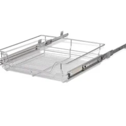 Udtrækkelige trådkurve 2 stk. Sølvfarvet 600 mm - Trådkurv - Trådkurve - Home & Living