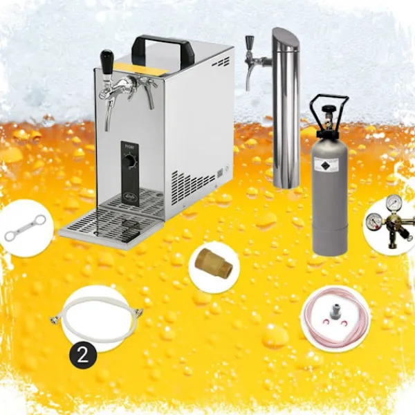 Under-counter fadølsanlæg, PYGMY 25 LE, 1-sidet tør køler, 30 liter/h, inkl. Dispenser, Green Line, KEG:Type A Sale