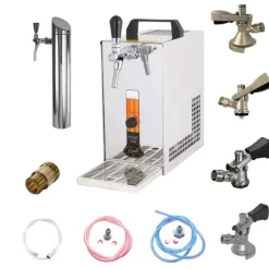 Under-counter fadølsanlæg, PYGMY 20 / K, med membranpumpe, 1-sidet tør køleenhed lavet af rustfrit stål, 25 liter/h, inkl. Dispenser, KEG:Typ G Sale
