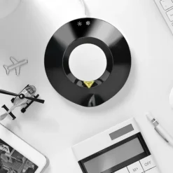 USB-drevet dobbeltfunktionel kaffekoppebakke - isoleret måtte til kolde og varme drikke (sort) Hot