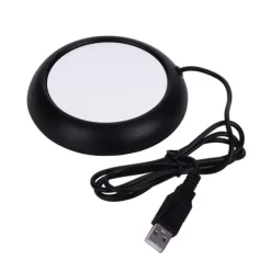 USB-kopvarmer med træstruktur - Hold din drik varm Outlet