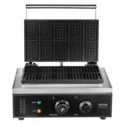 Vaffeljern>Vaffeljern, 10 rektanglet kommercielt vaffelbager, 39x35.5x23 cm, sølv, rustfrit stål