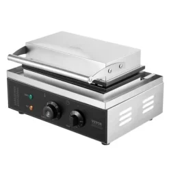 Vaffeljern>Vaffeljern, 10 rektanglet kommercielt vaffelbager, 39x35.5x23 cm, sølv, rustfrit stål