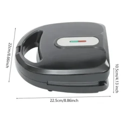 Vaffeljern, 750W effekt, 6-i-1 alsidighed,sort Best