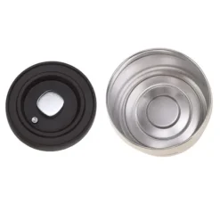 Vakuumforseglet kaffebeholder i 304 rustfrit stål, lufttæt opbevaringsbeholder til kaffebønner, te, nødder, 1100 ml, beige Online