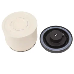 Vakuumforseglet kaffebeholder i 304 rustfrit stål, lufttæt opbevaringsbeholder til kaffebønner, te, nødder, 1100 ml, beige Online