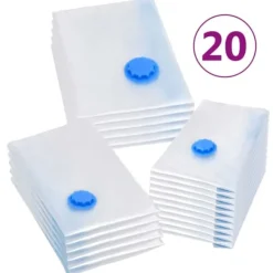 Vakuumposer til tøjopbevaring - 20 stk. i 3 størrelser | Farve: Transparent Best